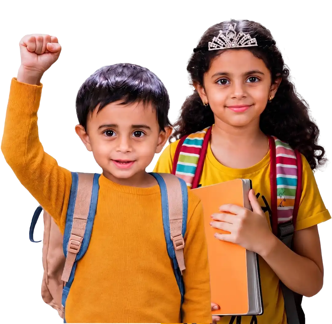 Student learning happily